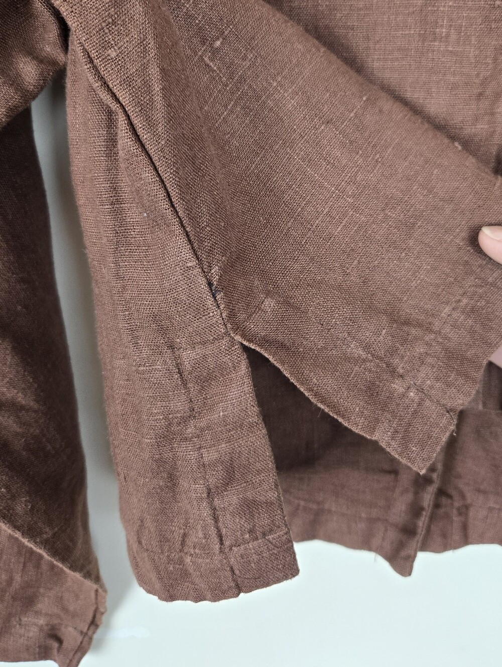 LINEN Boxy Toggle Button Jacket - Picture 7 of 7